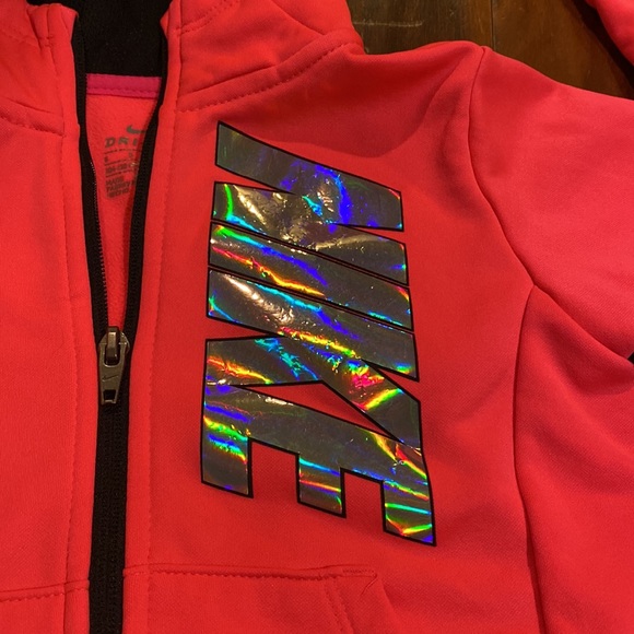 Nike Hoodie Jacket Size 4/5 Small Hot Pink - Picture 2 of 5